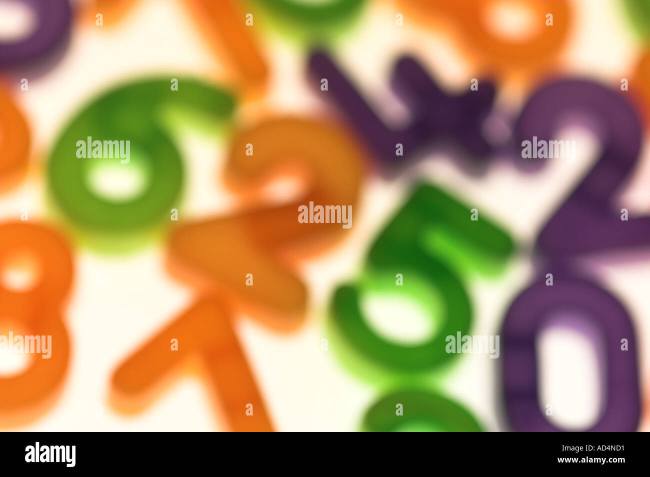 Plastic color numbers hi-res stock photography and images - Alamy