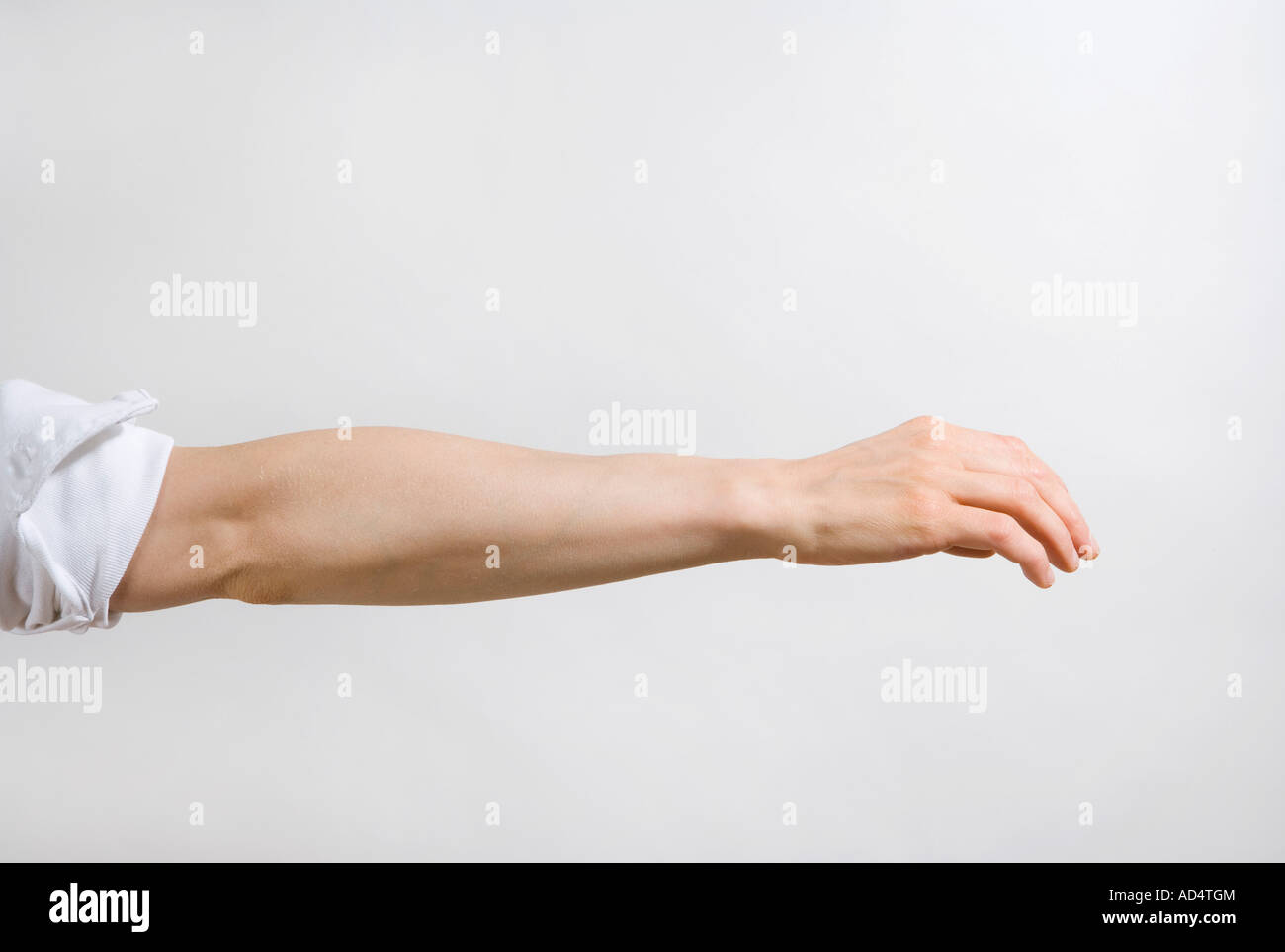 Detail of a man's arm outstretched Stock Photo Alamy