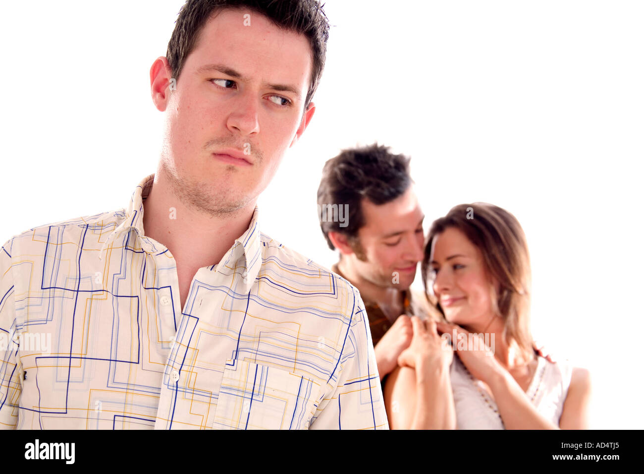 Love triangle jealous girl hi-res stock photography and images - Alamy