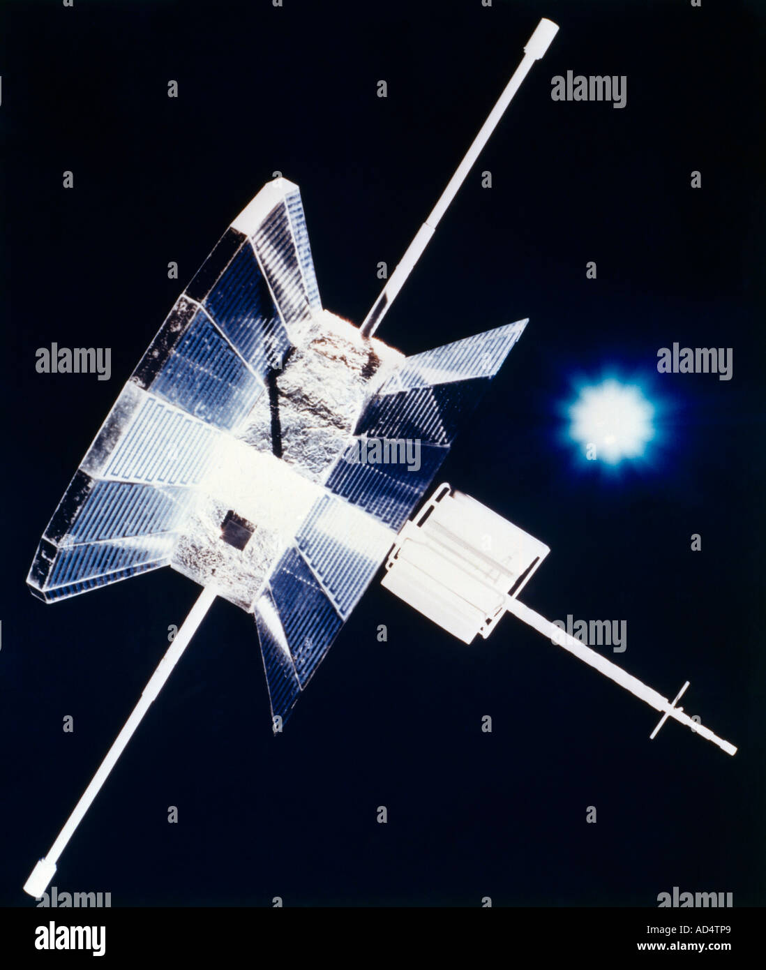 Helios Probe In Space Joint Venture between NASA and German Aerospace Center Stock Photo