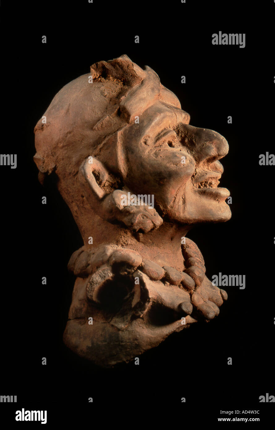 Mexico Artifact depicting an Old Woman from the Late Xoo phase 600 800 AD Oaxaca Monte Alban culture Zapotec Stock Photo