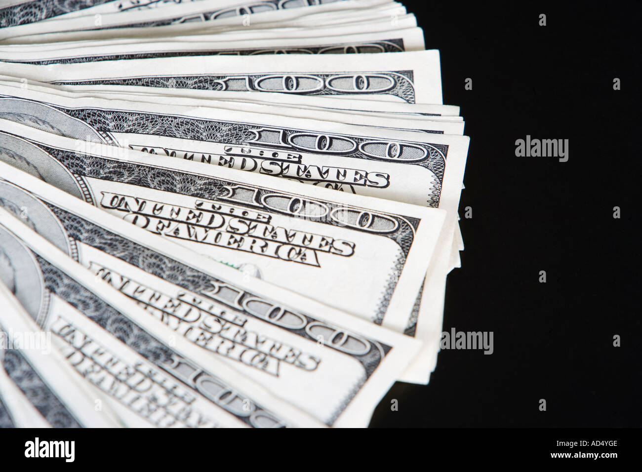 UNITED STATES CURRENCY, DOLLARS Stock Photo