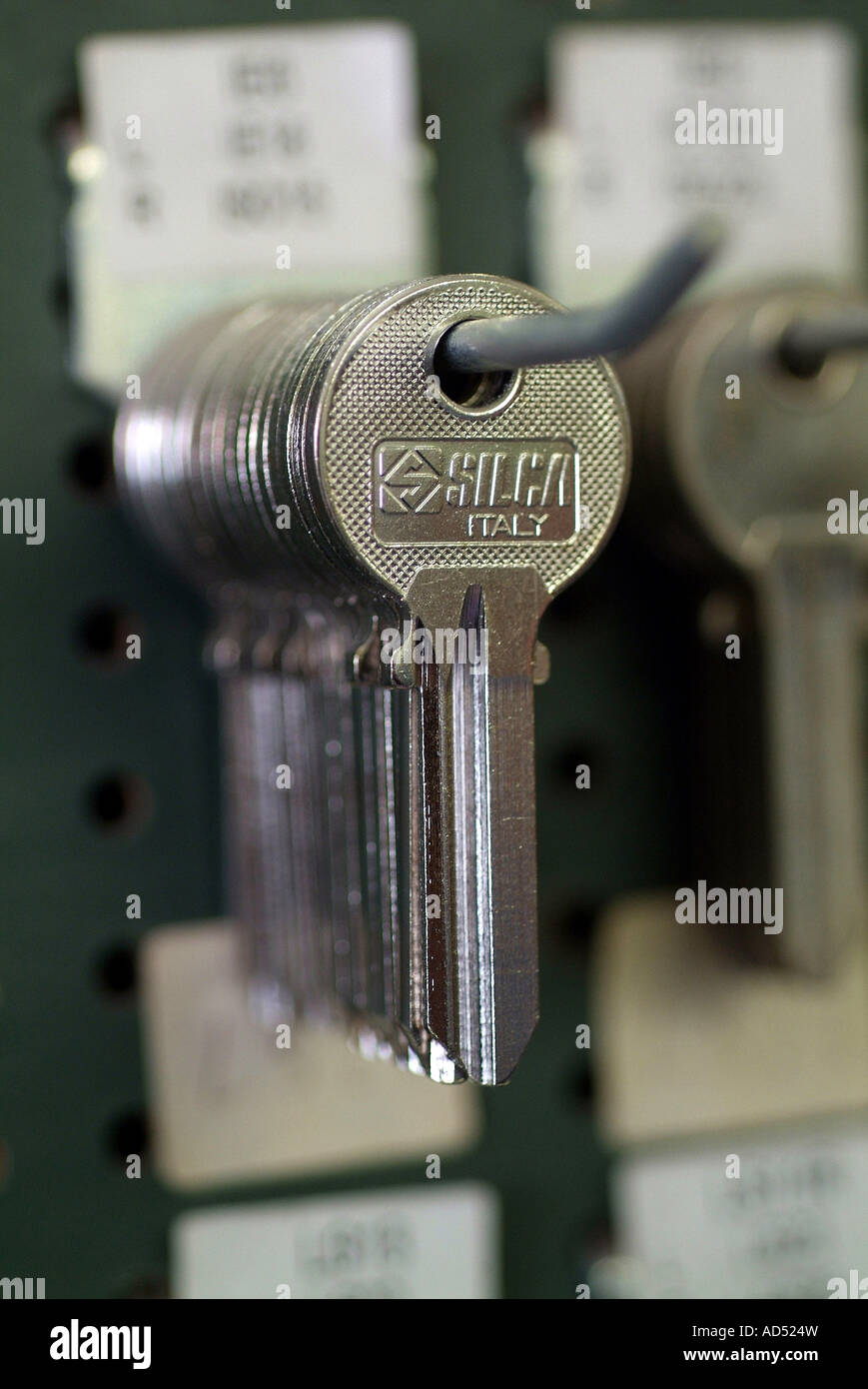 Display board for keys Stock Photo Alamy