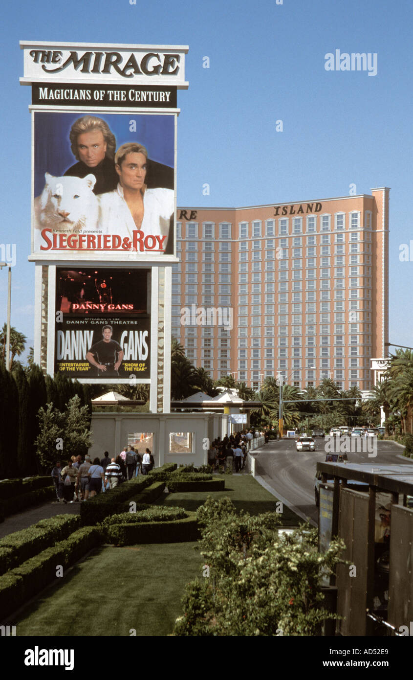 Las Vegas Nevada USA Mirage Hotel Sign Stock Photo