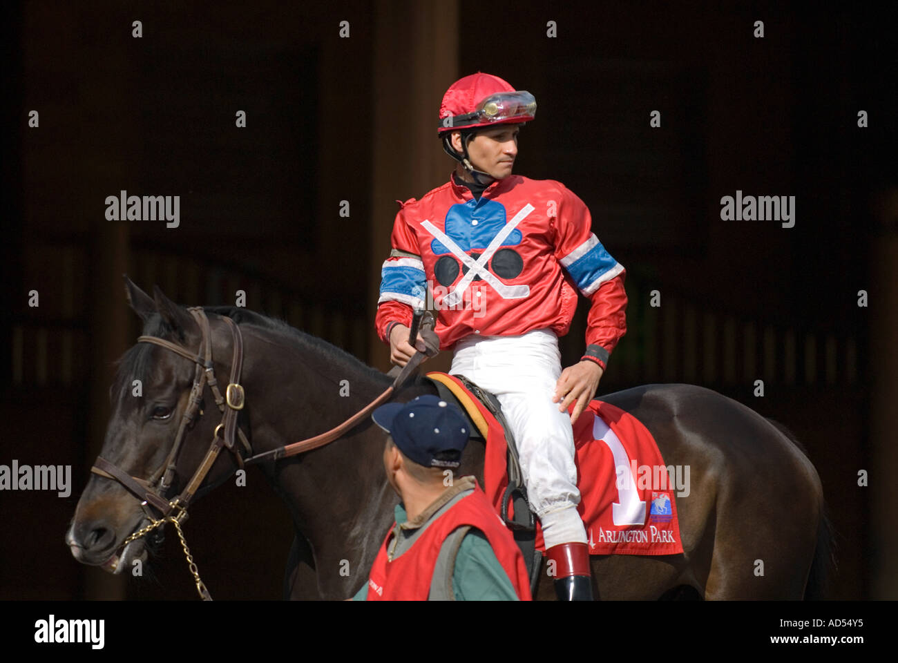 Horse & Jockey Stock Photo Alamy