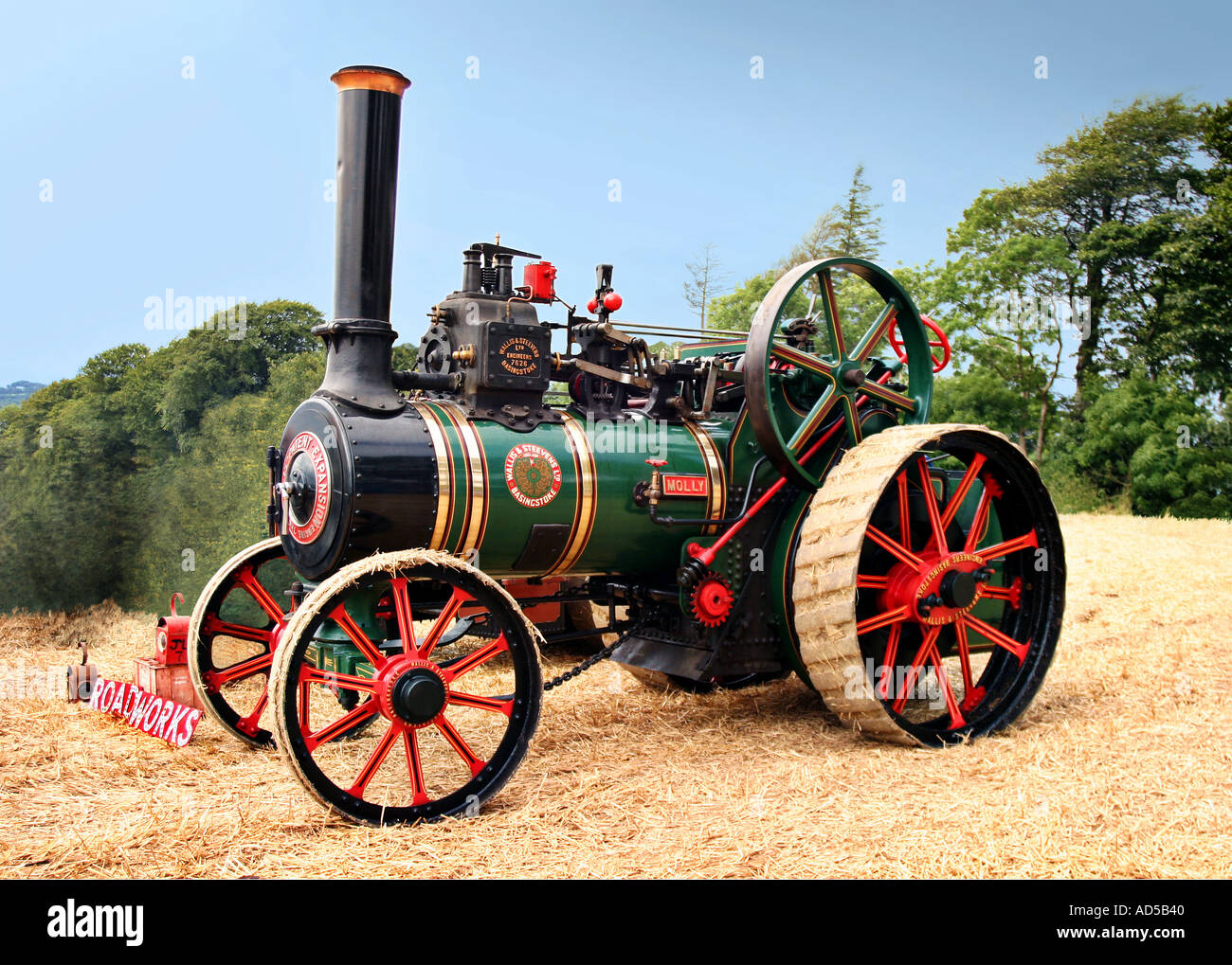 Steam Traction Engine Circa 1900 Stock Photo