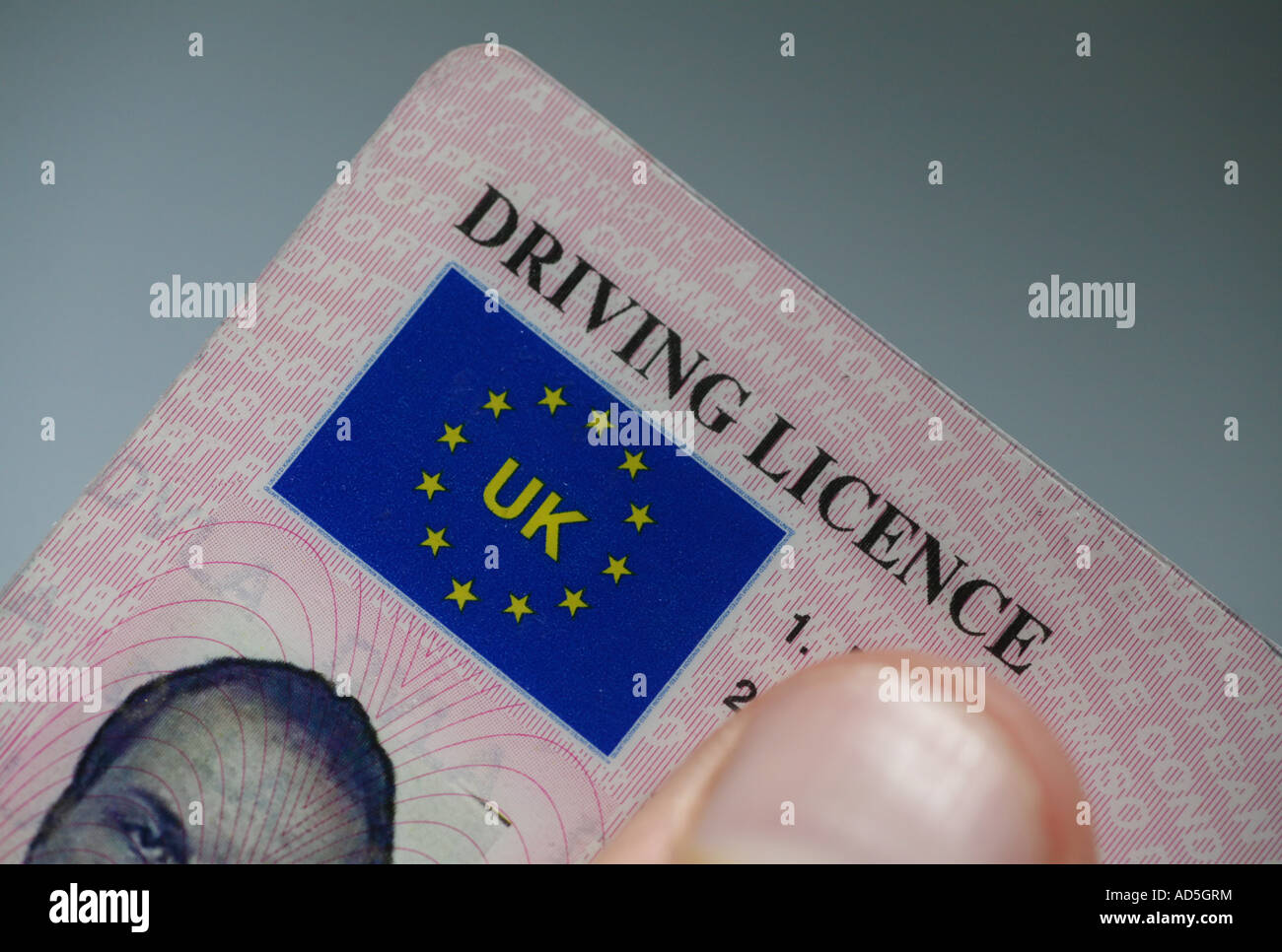 UK driving licence Stock Photo