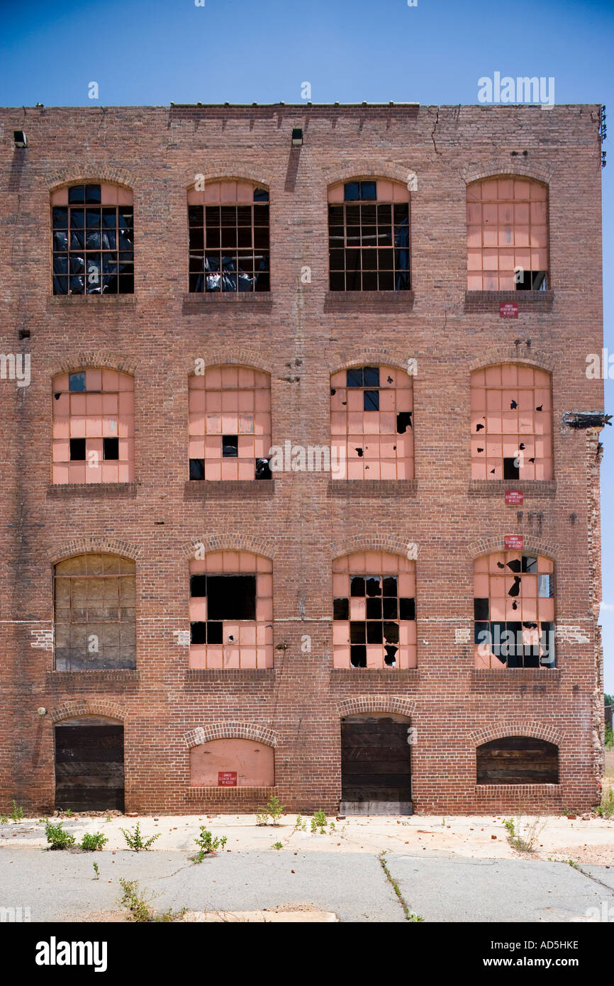 Old industrial brick warehouse building in run down condition Stock Photo 7606781 Alamy