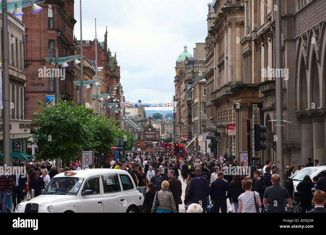 Downtown Glasgow City, Scotland, UK Stock Photo Alamy