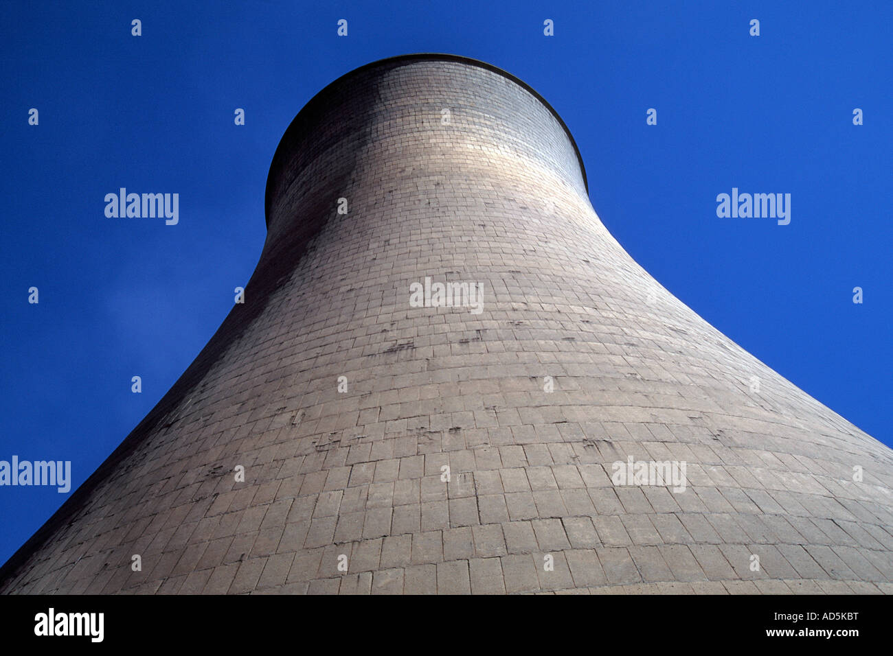 The exterior of a cooling tower in South Africa Stock Photo Alamy