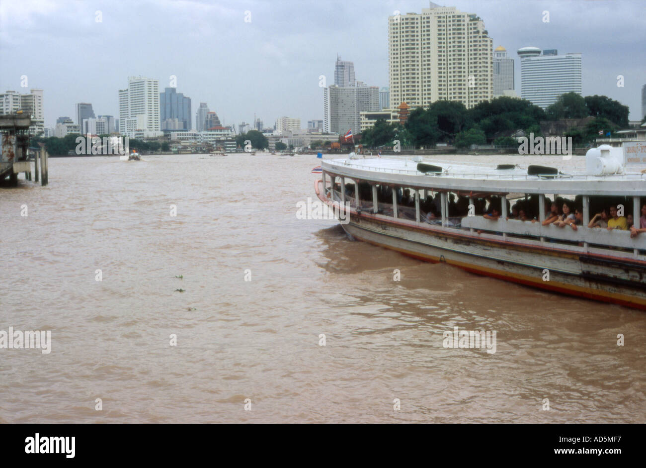 On the waterfront Chao Phraya river Bangkok Thailand Stock Photo - Alamy