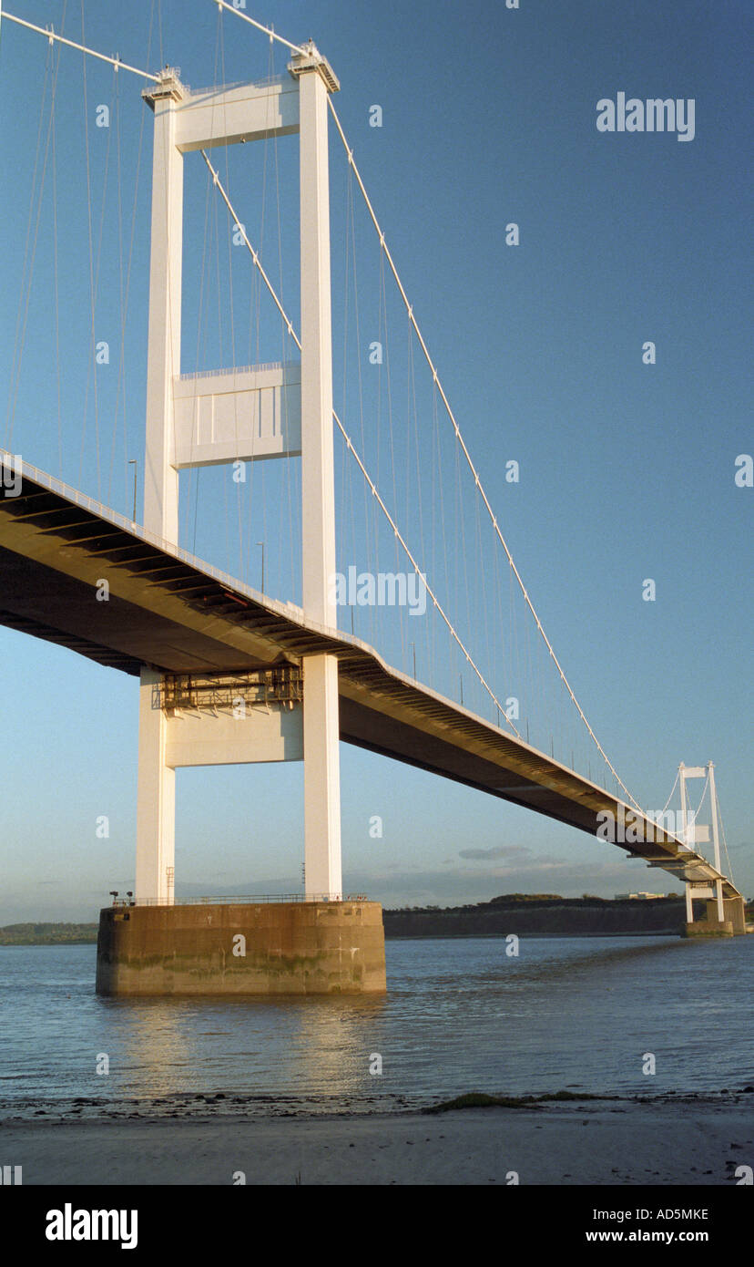 Severn Bridge from Beachley Wales Stock Photo Alamy