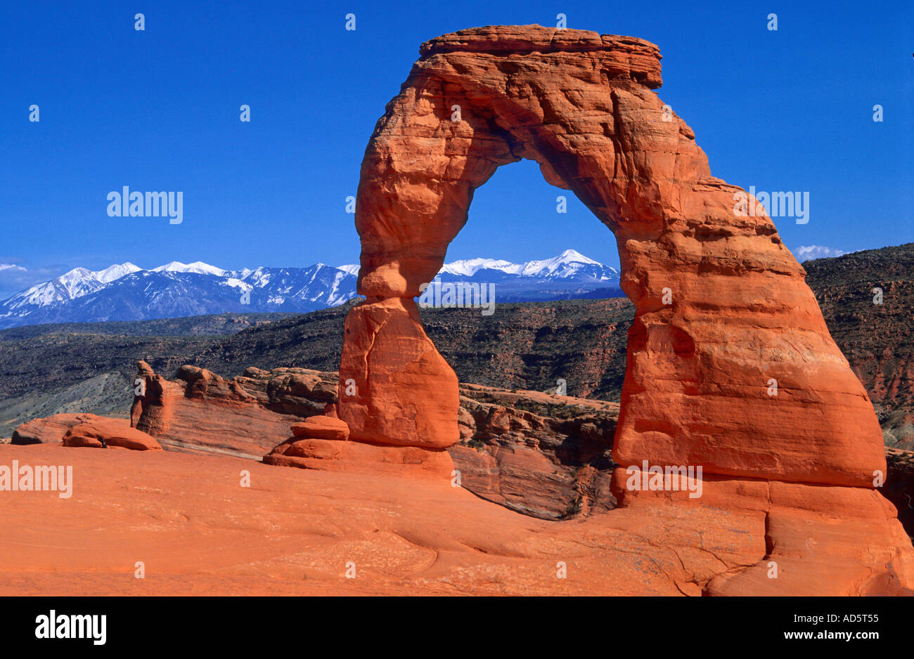 DELICATE ARCH ARCHESNATIONAL PARK UTAH USA Stock Photo