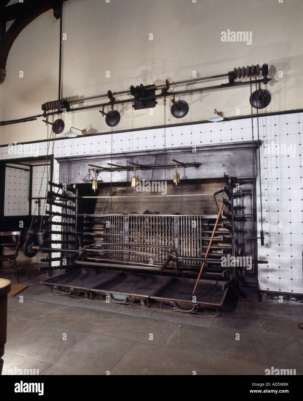 https://c8.alamy.com/comp/AD5W8K/large-rotisserie-with-wires-and-pulleys-in-old-kitchen-AD5W8K.jpg