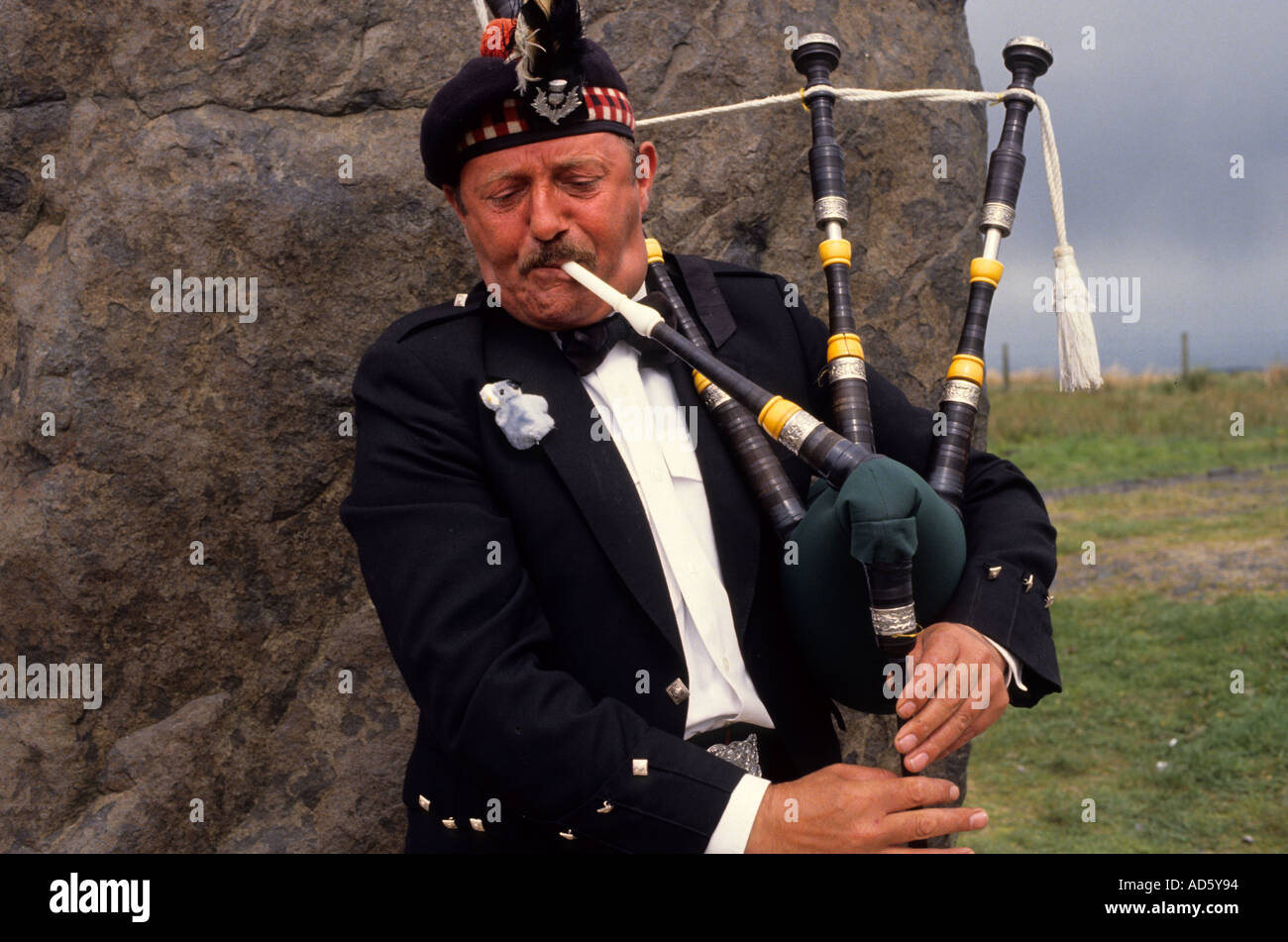 Scotland Bagpipe Bagpiper music Stock Photo Alamy