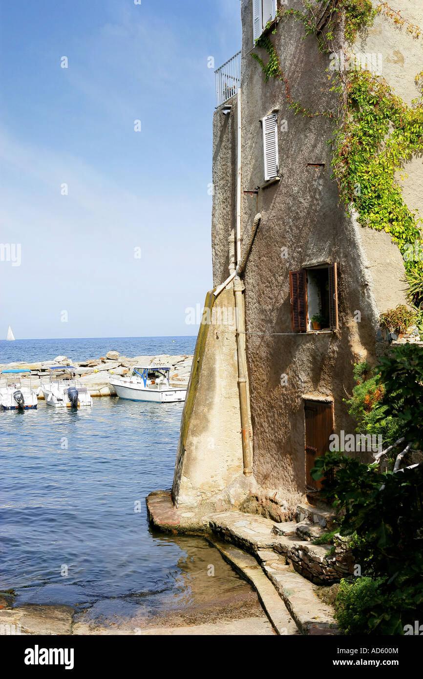 House on a cliff Stock Photo