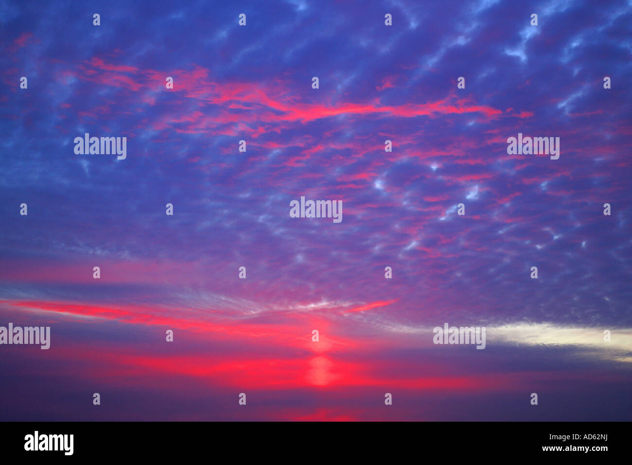 Cloudy sky and sunset Stock Photo - Alamy