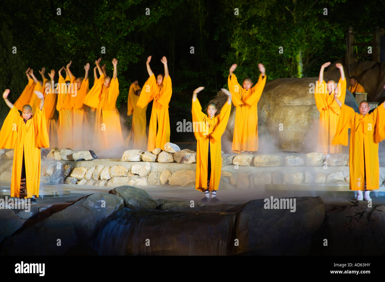 Shaolin Zen Music Ritual Shaolin grand ceremony hi-res stock photography and images - Alamy