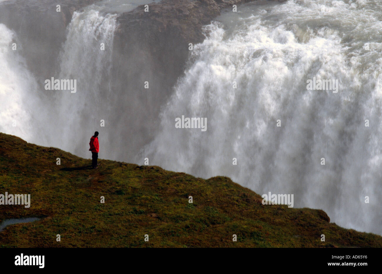 Carl Galvin Mountain Biking in Iceland Stock Photo