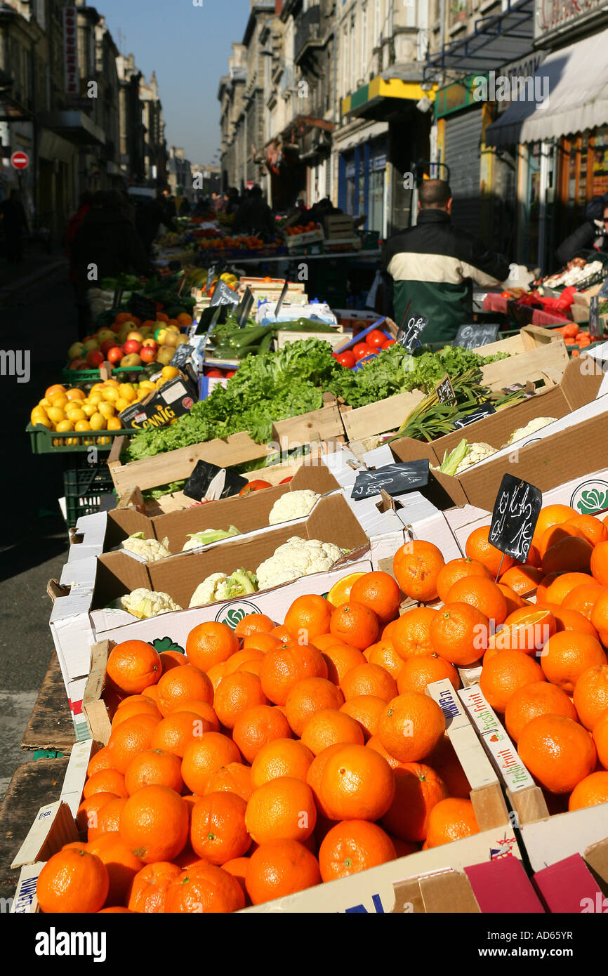 fruits and vegetables open air market Stock Photo Alamy