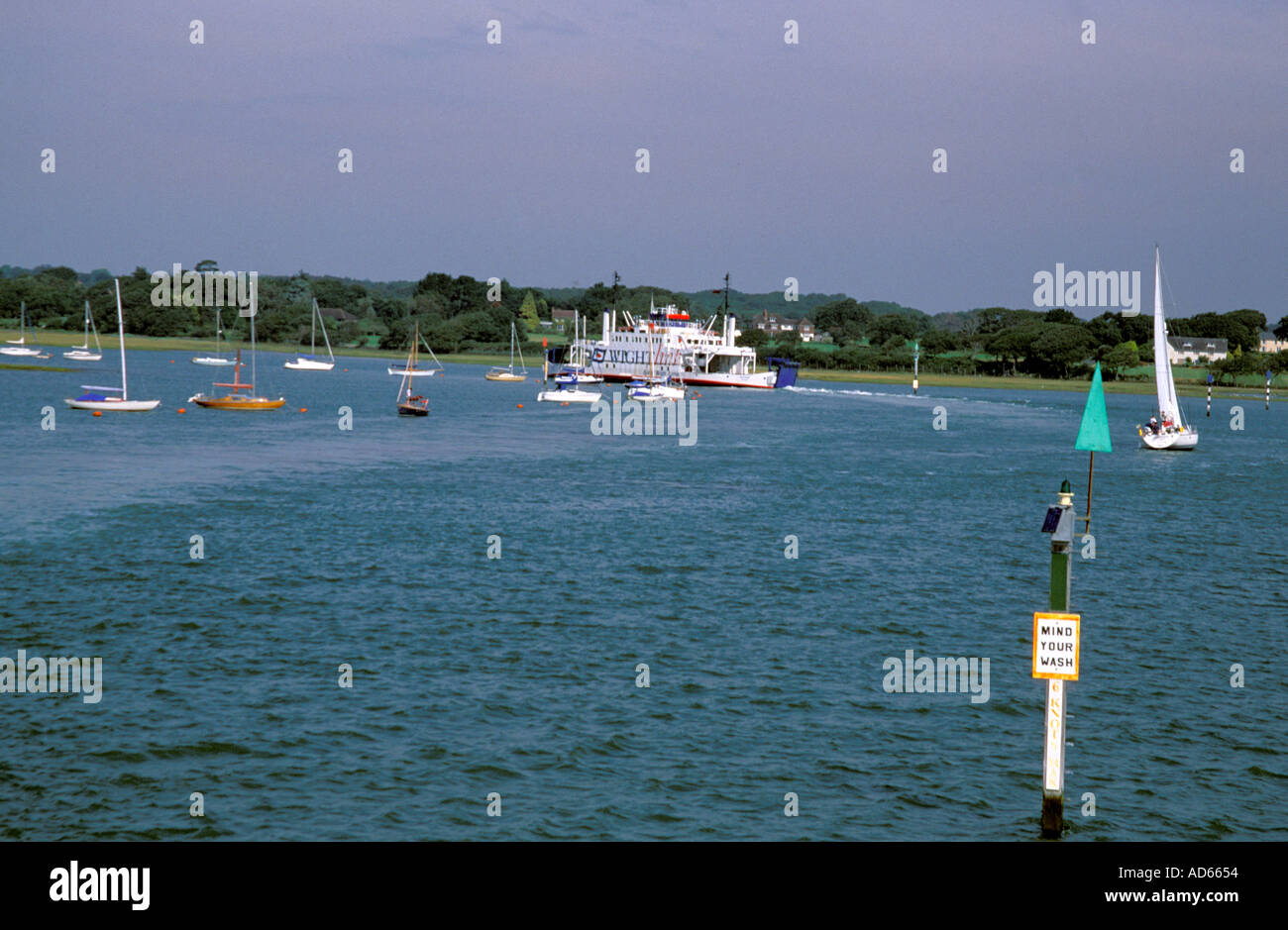 Lymington yarmouth car ferry hi-res stock photography and images - Alamy