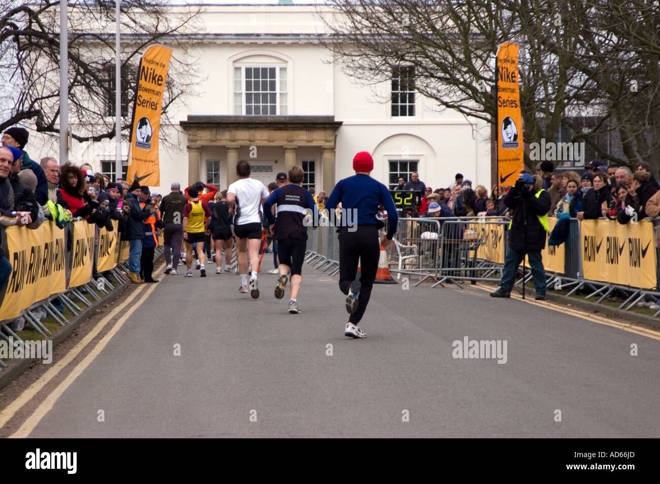 runners running the Nike Milton Keynes half marathon the Open University Stock Photo