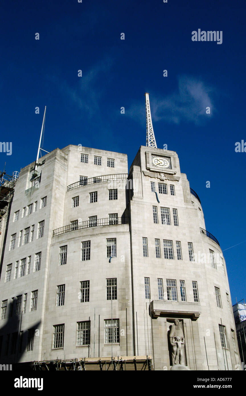 BBC Broadcasting House in Portland Place London England UK Stock Photo
