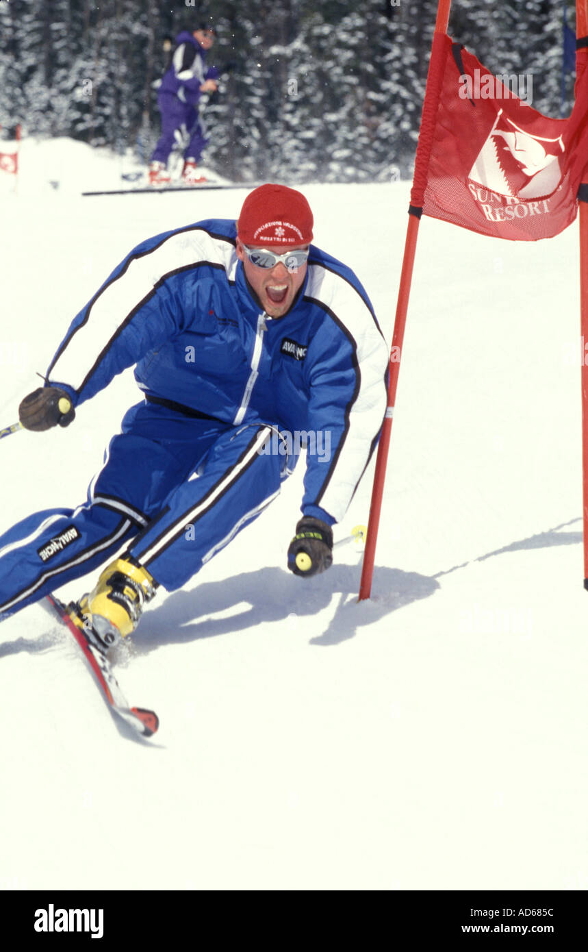 Skier Skieur Jeff Maclennan Sun Peaks Stock Photo Alamy