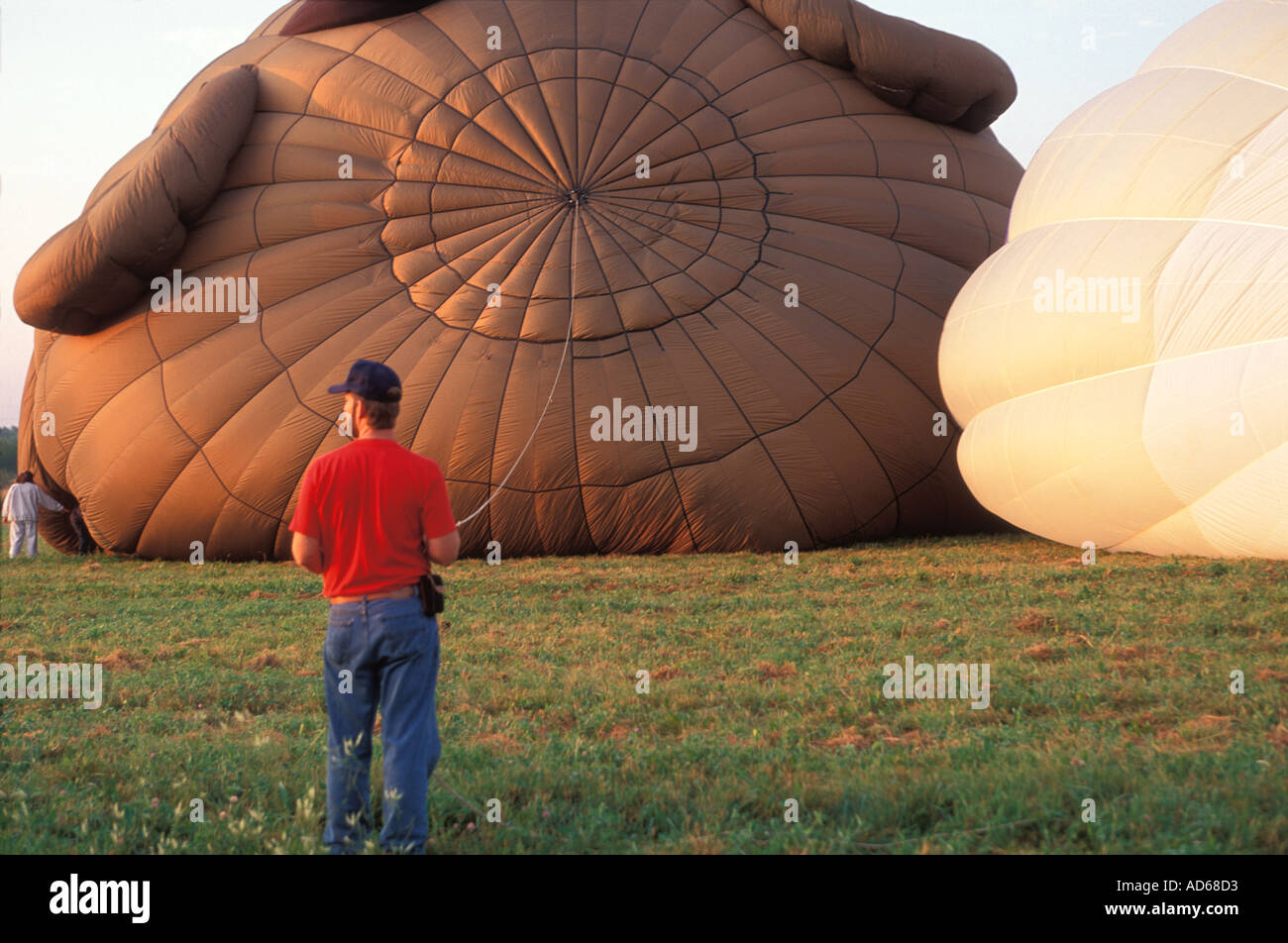 Hot air Balloon at St Jean sur Richelieu festival Quebec Stock Photo