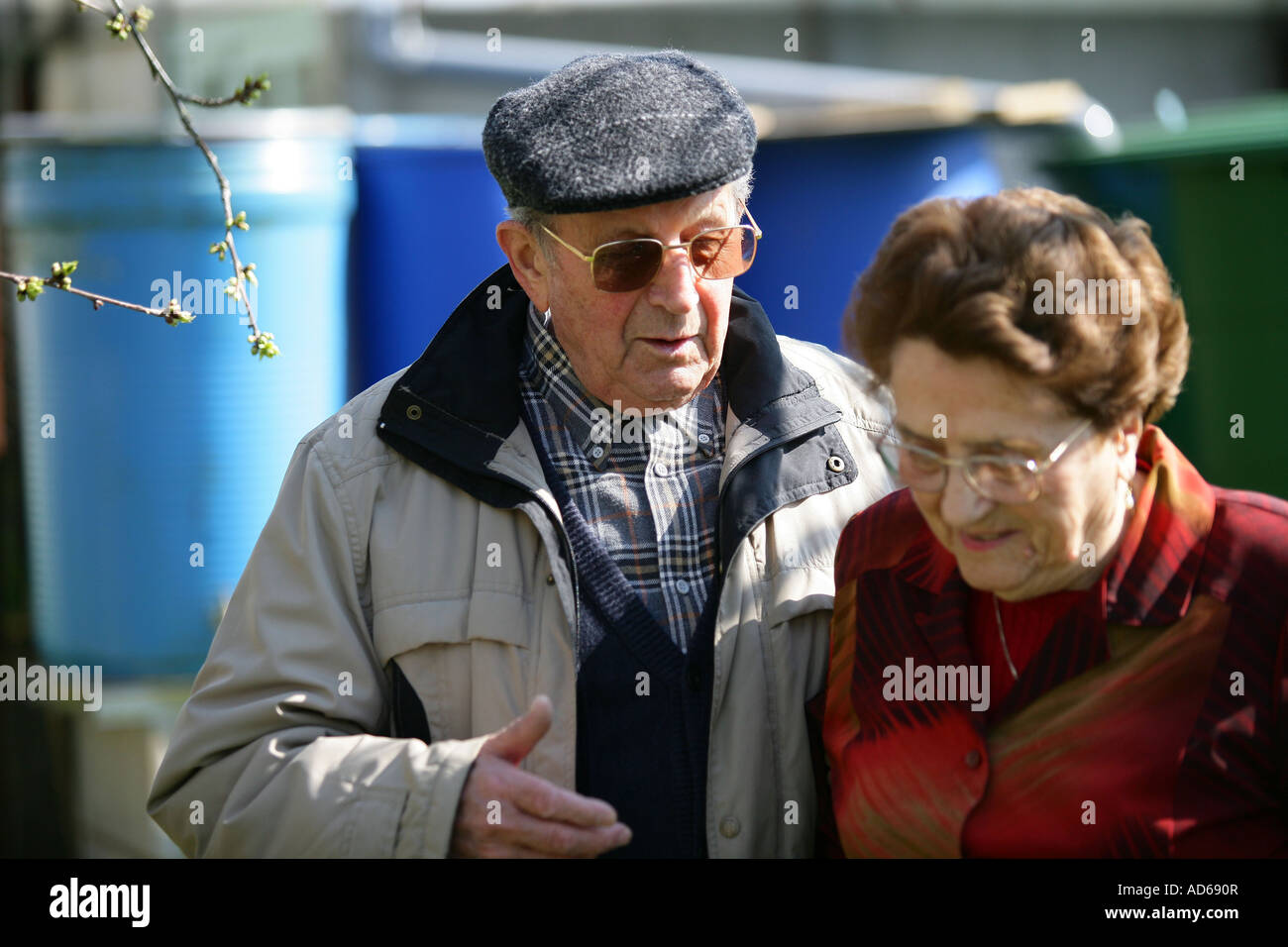 elderly couple Stock Photo