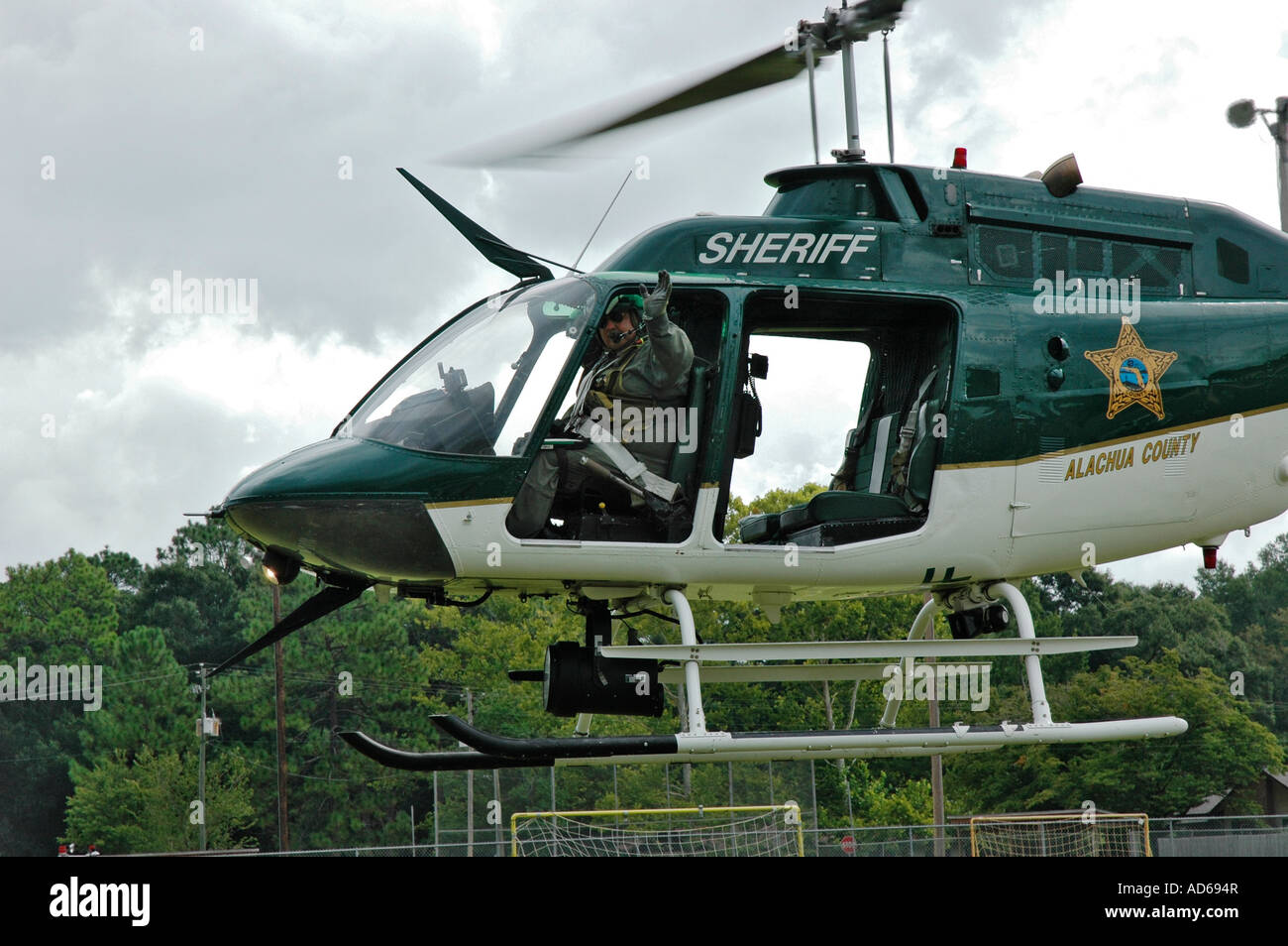 police helicopter takes off Stock Photo Alamy