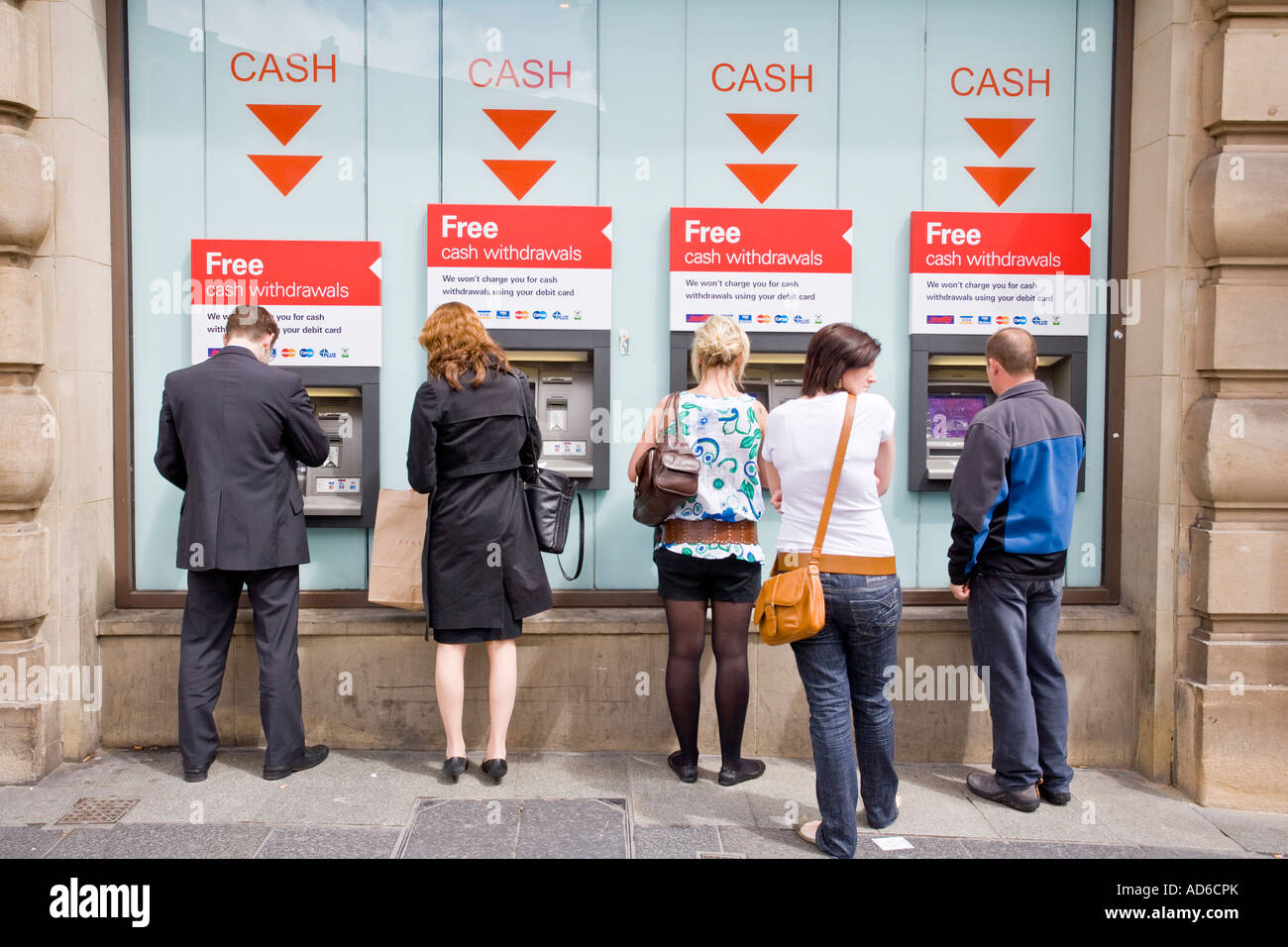 Cash Machine, Newcastle upon Tyne, UK Stock Photo Alamy