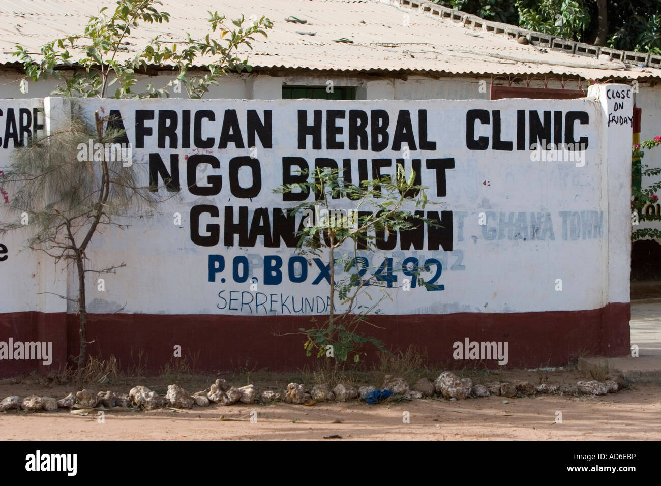 Traditional medicine Herbal Clinic Brufut Ghana Town The Gambia Stock Photo Alamy