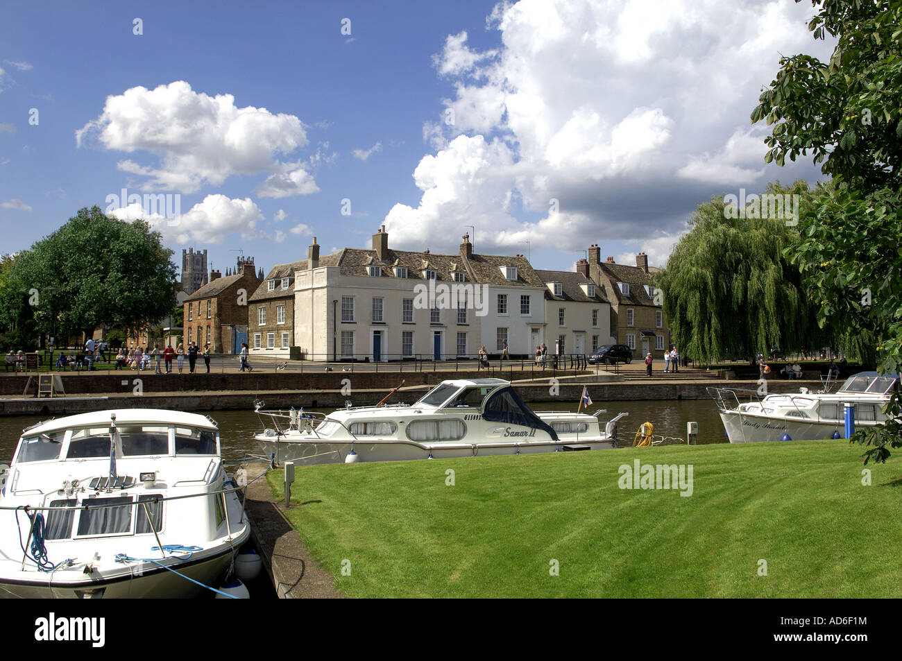 Water front Ely Cambridgeshire England Stock Photo