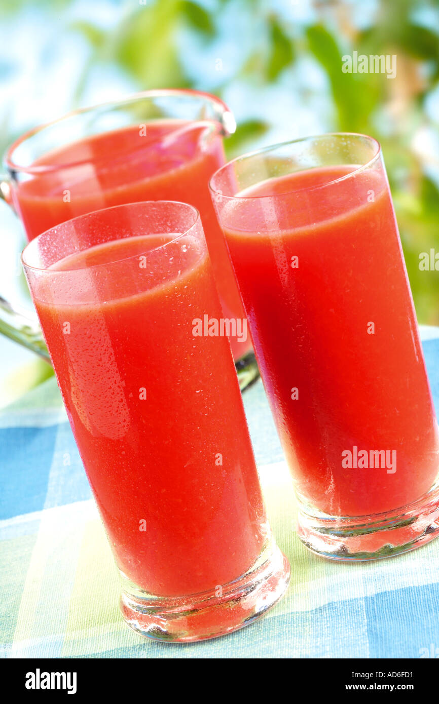 SUMMER FRUIT DRINK Stock Photo