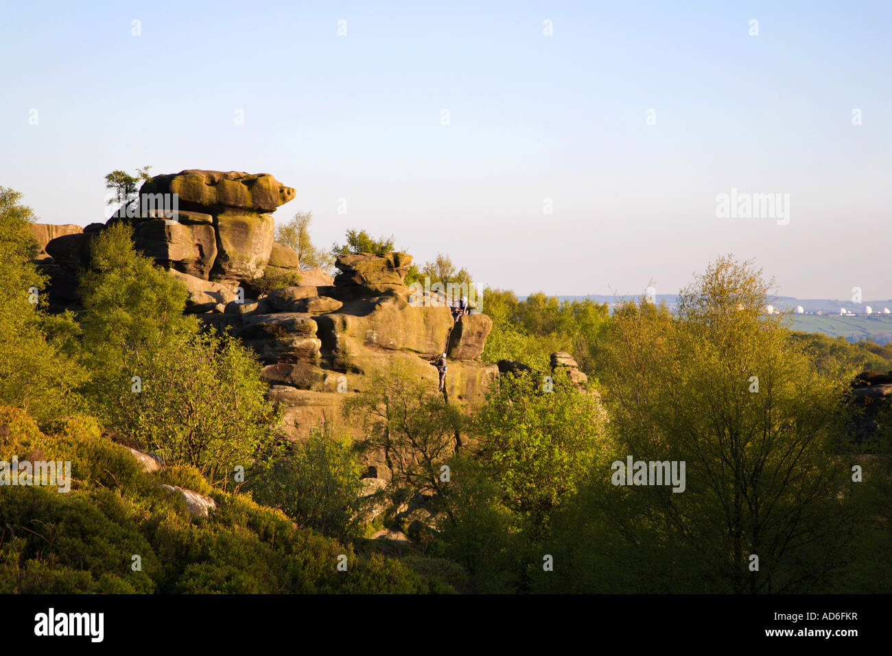 Brimham Rocks Climb Climbing the Strange Rock Formations at Brimham Rocks North Yorkshire ...