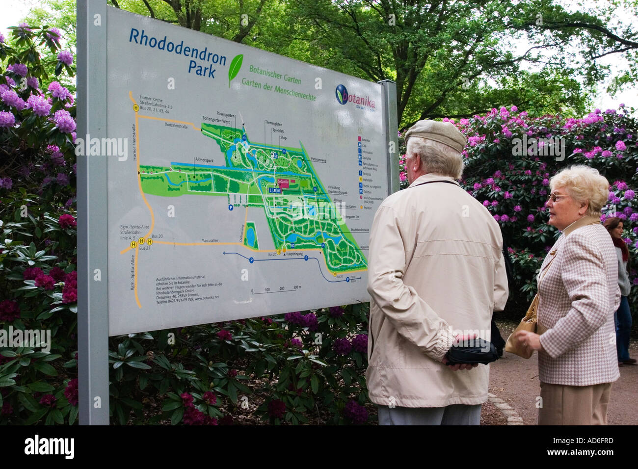 Rhododendron Park In Bremen Germany May 2006 Stock Photo 7611836
