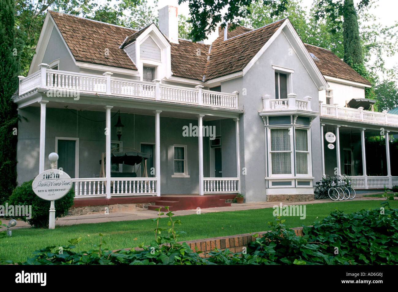 Seven Wives Bed Breakfast Inn Orig Woolley Foster Home 1870 Utah s Dixie St George UTAH Stock Photo