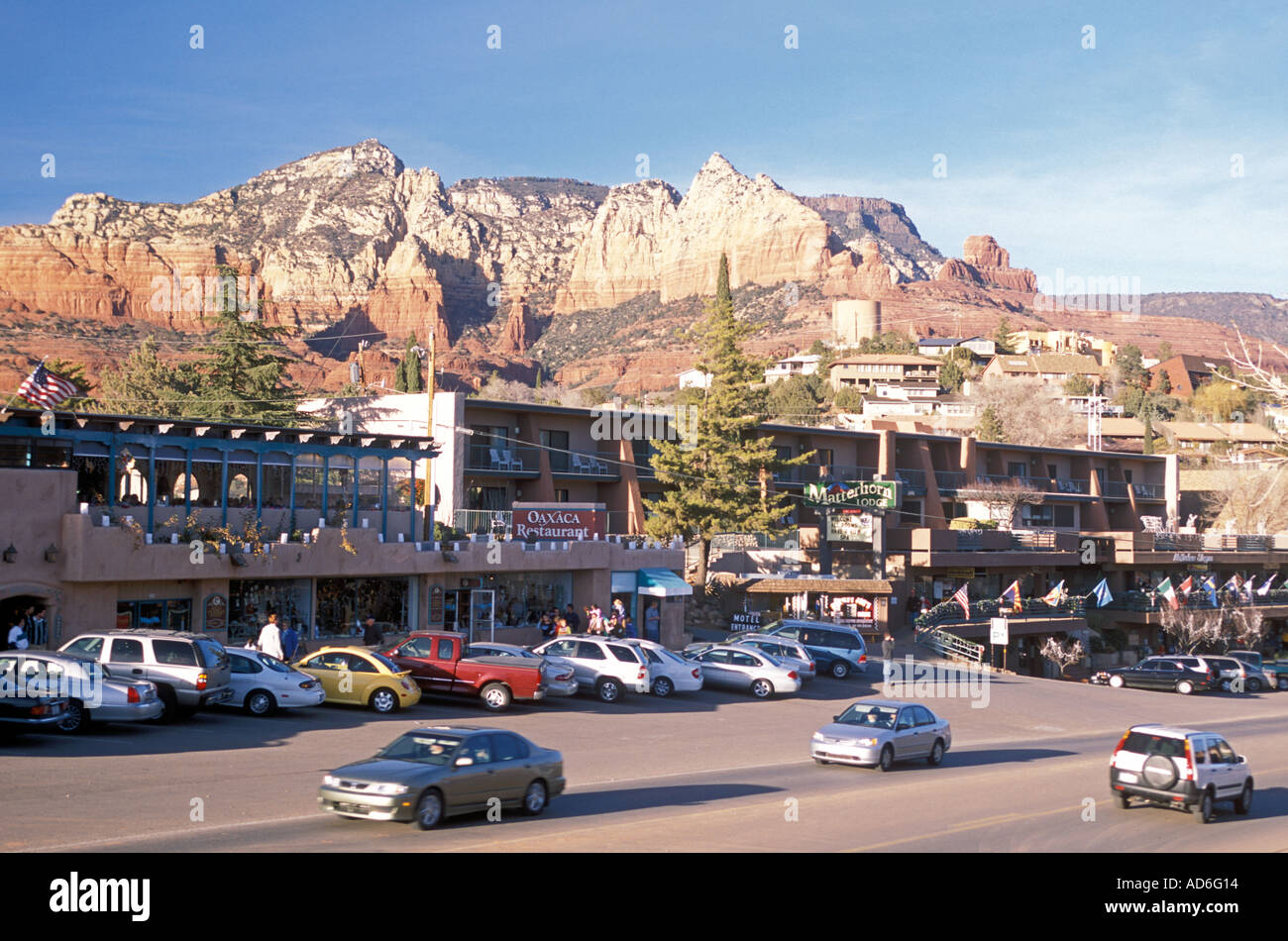 Main Street, Downtown Sedona, Arizona Stock Photo 4347923 Alamy