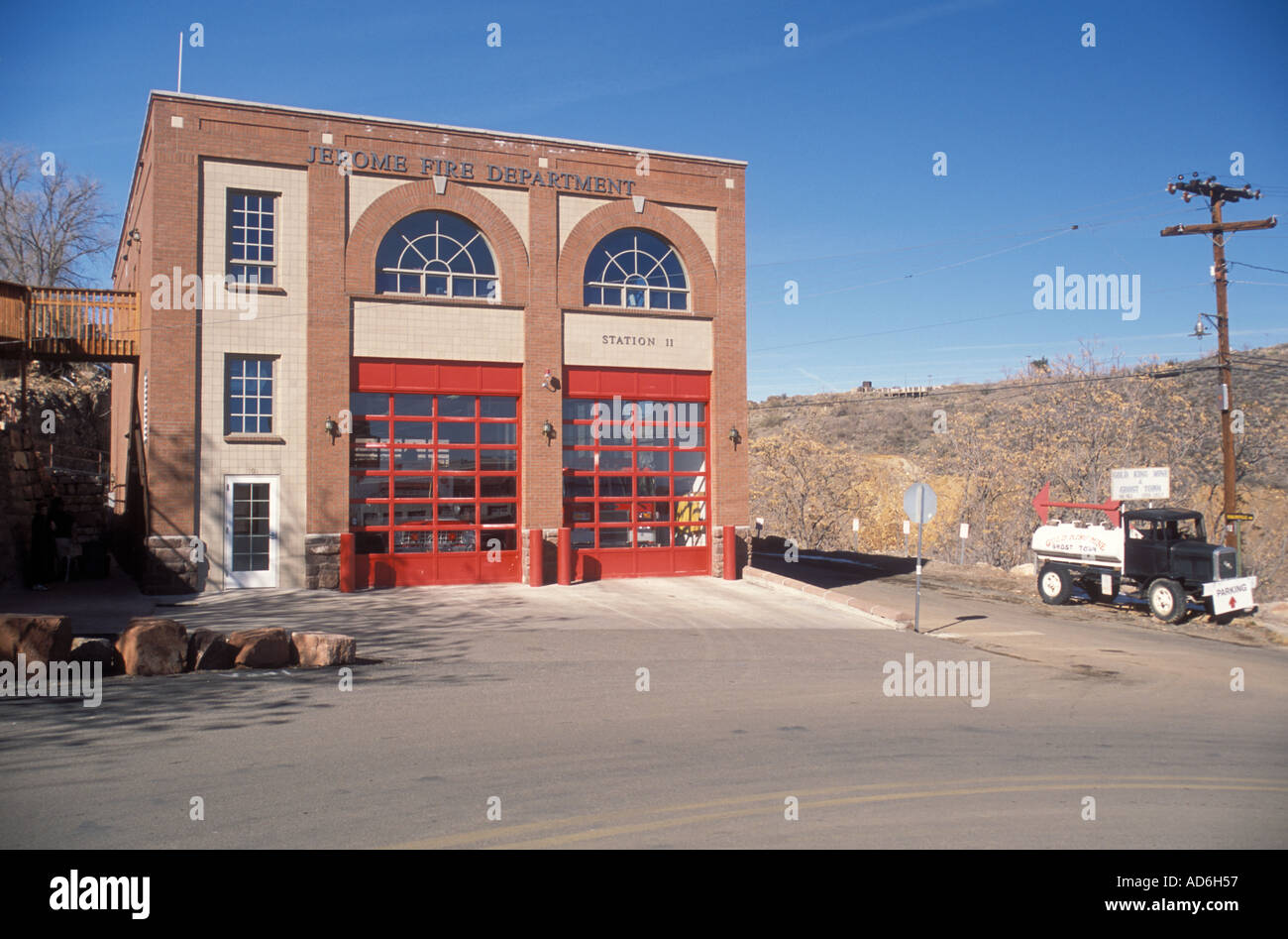 Fire Station, Jerome, Arizona Stock Photo Alamy