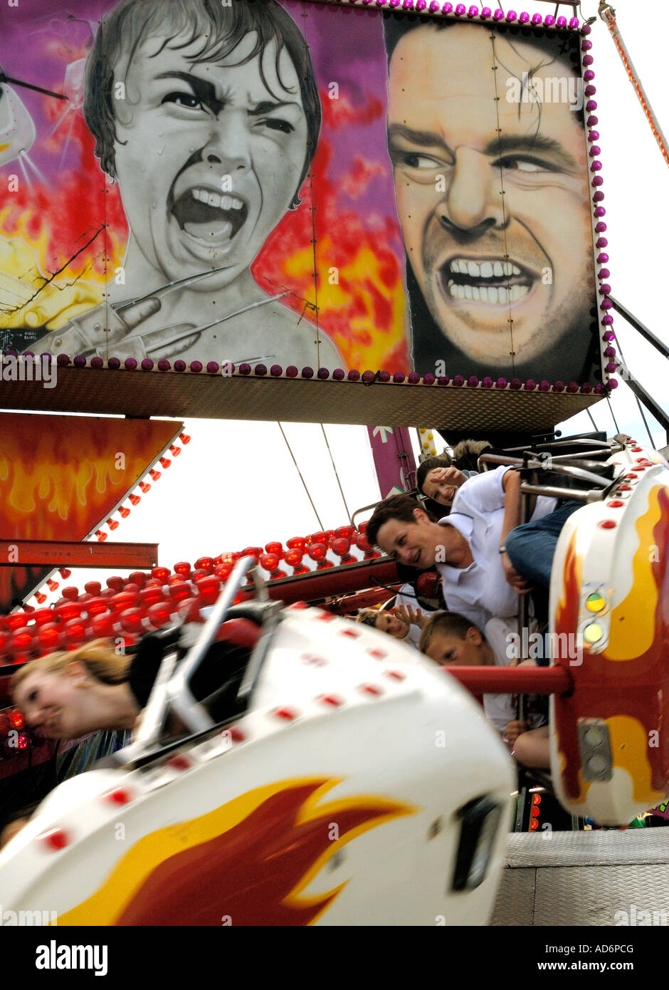 The Rage Funfair Ride A ride at a funfair Stock Photo - Alamy