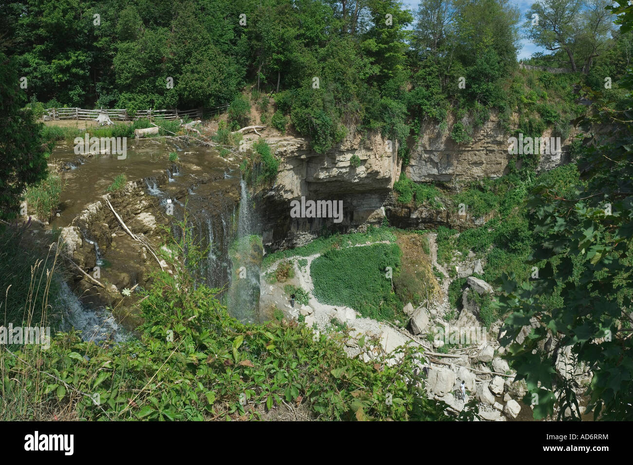 Webster's Falls - Spencer Gorge - Bruce Trail - Niagara Escarpment - Ontario - Canada Stock Photo