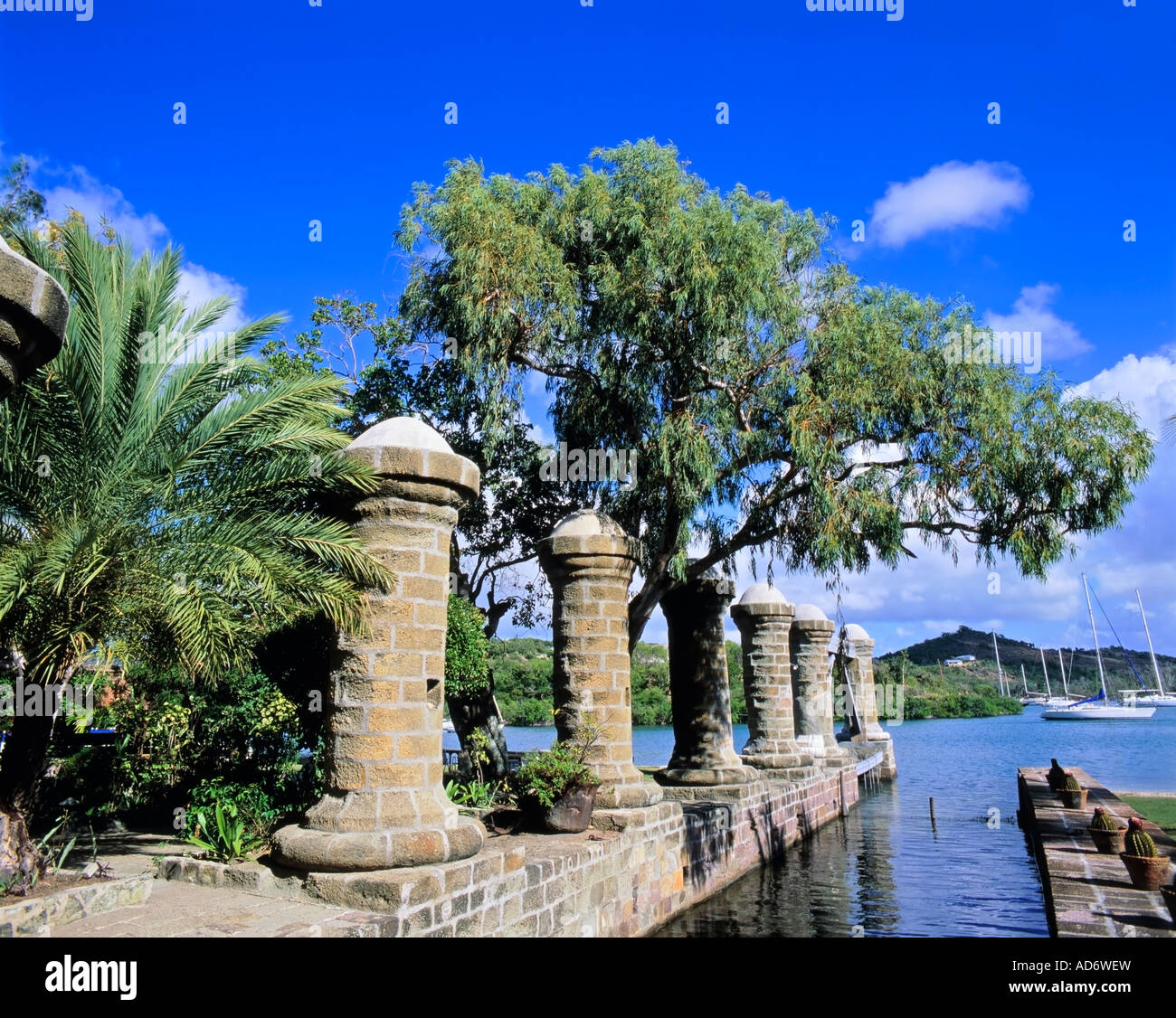 Boat House and Sail Loft Pillars Nelsons Dockyard English Harbour