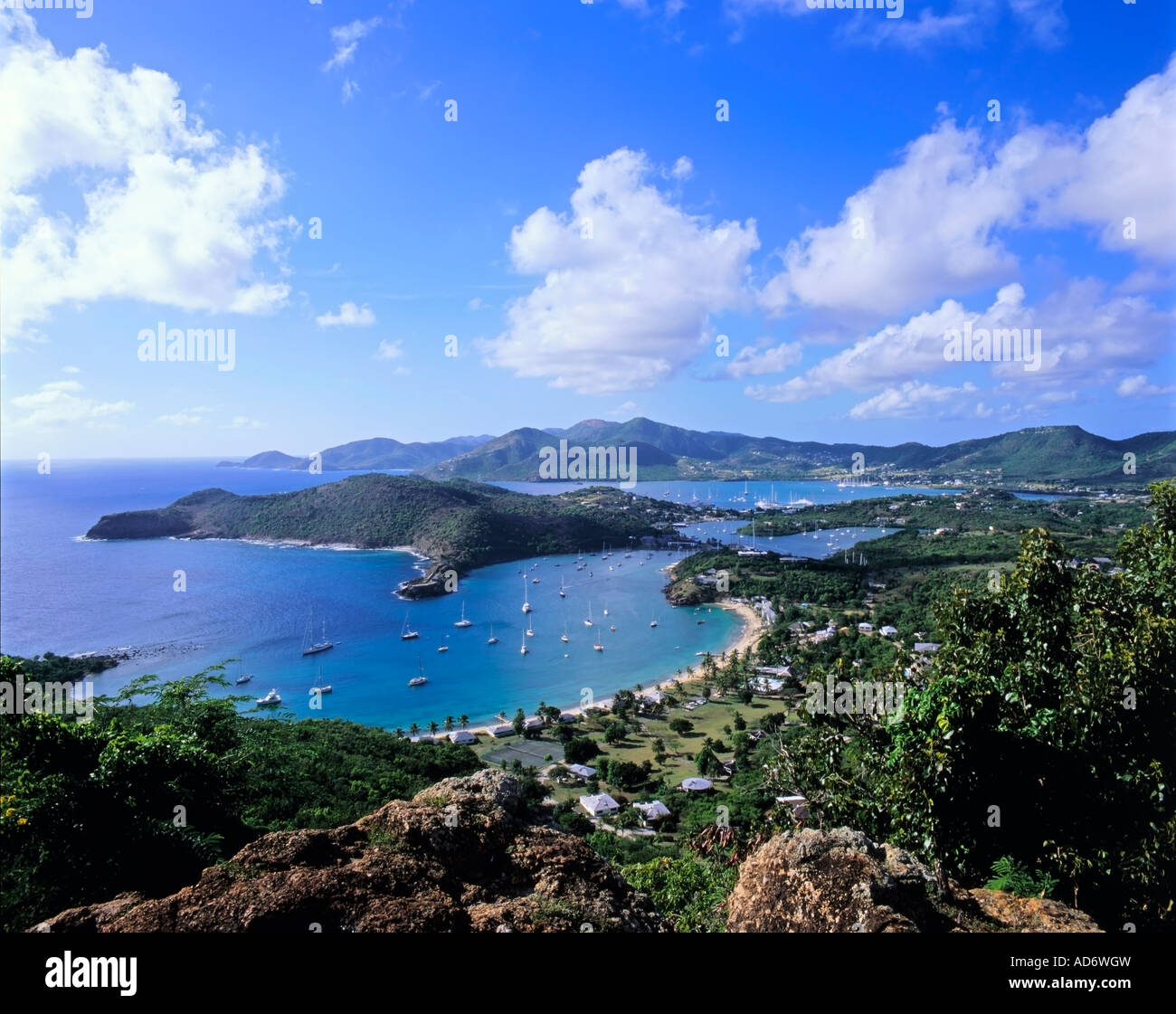 English Harbour Antigua Caribbean Stock Photo - Alamy