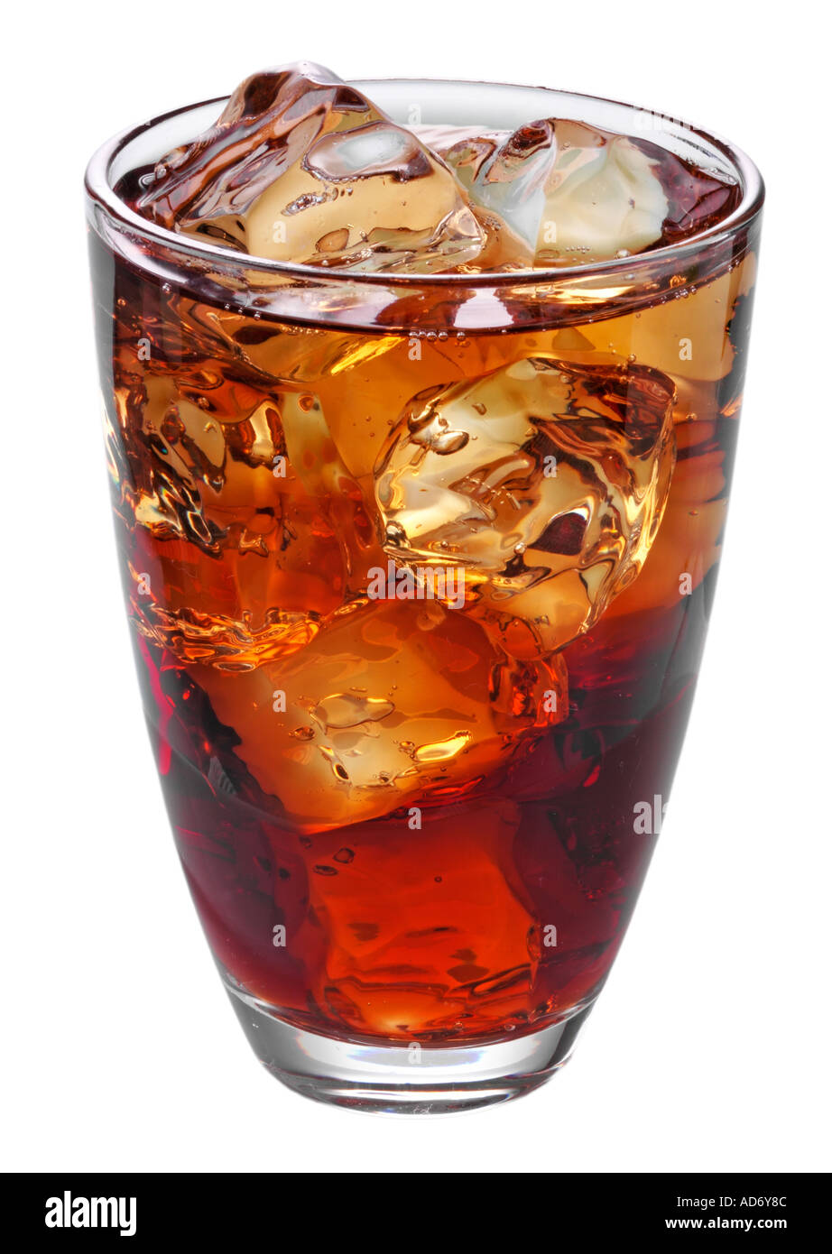 GLASS OF COLA CUT OUT Stock Photo