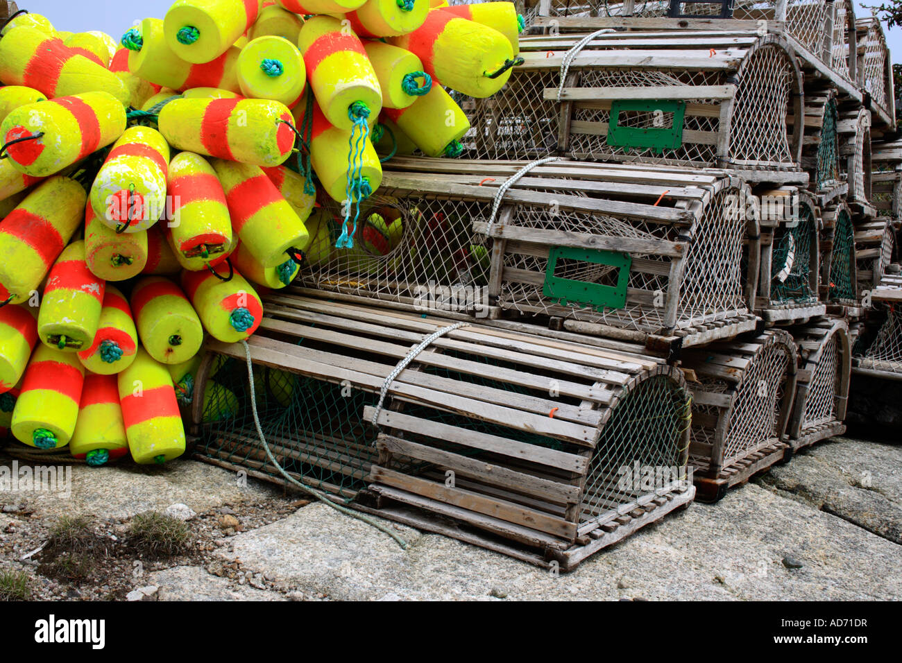 Lobster Traps in Indian Harbour, Lighthouse Route, Nova Scotia, Canada