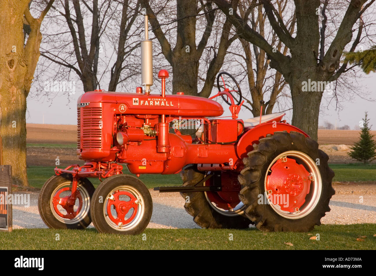 Model A Farmall tractor restored by Mike VonBergen of Mike s Tractors Hebron IL USA Stock Photo
