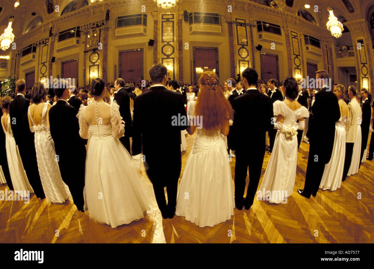 Austria Vienna Lawyers ball in Hofburg polonaise Stock Photo Alamy