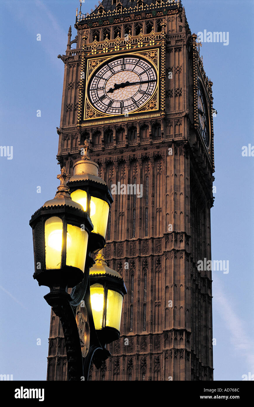 UK London Big Ben candlelight Stock Photo