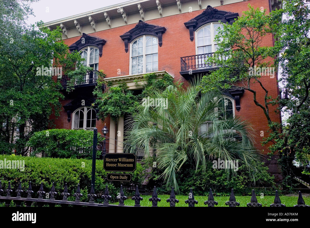 Exterior of the Mercer Williams House in Savannah Georgia USA Stock Photo